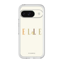 スリムプロテクションプレミアムケース［ ELLE×ポムポムプリン - ロゴ - ベージュ ］