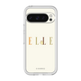 スリムプロテクションプレミアムケース［ ELLE×ポムポムプリン - ロゴ - ベージュ ］