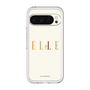 スリムプロテクションプレミアムケース［ ELLE×ポムポムプリン - ロゴ - ベージュ ］