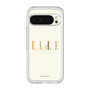 スリムプロテクションプレミアムケース［ ELLE×ポムポムプリン - ロゴ - ベージュ ］