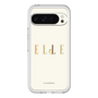 スリムプロテクションプレミアムケース［ ELLE×ポムポムプリン - ロゴ - ベージュ ］