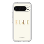 スリムプロテクションプレミアムケース［ ELLE×ポムポムプリン - ロゴ - ベージュ ］