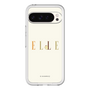スリムプロテクションプレミアムケース［ ELLE×ポムポムプリン - ロゴ - ベージュ ］