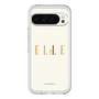 スリムプロテクションプレミアムケース［ ELLE×ポムポムプリン - ロゴ - ベージュ ］