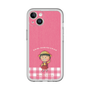 スリムプロテクションプレミアムケース［ ちびまる子ちゃん - ピンクチェック ］