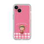 スリムプロテクションプレミアムケース［ ちびまる子ちゃん - ピンクチェック ］