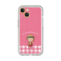 スリムプロテクションプレミアムケース［ ちびまる子ちゃん - ピンクチェック ］
