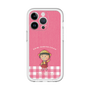 スリムプロテクションプレミアムケース［ ちびまる子ちゃん - ピンクチェック ］