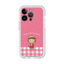 スリムプロテクションプレミアムケース［ ちびまる子ちゃん - ピンクチェック ］