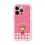 スリムプロテクションプレミアムケース［ ちびまる子ちゃん - ピンクチェック ］