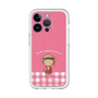 スリムプロテクションプレミアムケース［ ちびまる子ちゃん - ピンクチェック ］