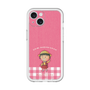 スリムプロテクションプレミアムケース［ ちびまる子ちゃん - ピンクチェック ］