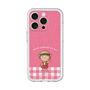 スリムプロテクションプレミアムケース［ ちびまる子ちゃん - ピンクチェック ］