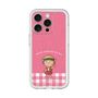 スリムプロテクションプレミアムケース［ ちびまる子ちゃん - ピンクチェック ］
