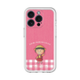 スリムプロテクションプレミアムケース［ ちびまる子ちゃん - ピンクチェック ］