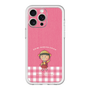 スリムプロテクションプレミアムケース［ ちびまる子ちゃん - ピンクチェック ］