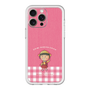 スリムプロテクションプレミアムケース［ ちびまる子ちゃん - ピンクチェック ］