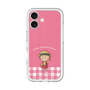 スリムプロテクションプレミアムケース［ ちびまる子ちゃん - ピンクチェック ］