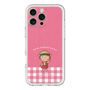 スリムプロテクションプレミアムケース［ ちびまる子ちゃん - ピンクチェック ］