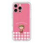 スリムプロテクションプレミアムケース［ ちびまる子ちゃん - ピンクチェック ］