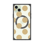 プレミアムスクエアケース with MagSafe［ シンプルドット - Beige ］
