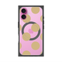 プレミアムスクエアケース with MagSafe［ シンプルドット - Beige ］