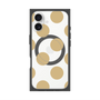 プレミアムスクエアケース with MagSafe［ シンプルドット - Beige ］
