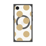 プレミアムスクエアケース with MagSafe［ シンプルドット - Beige ］