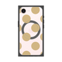 プレミアムスクエアケース with MagSafe［ シンプルドット - Beige ］