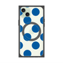 プレミアムスクエアケース with MagSafe［ シンプルドット - Blue ］