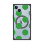 プレミアムスクエアケース with MagSafe［ シンプルドット - Green ］