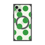 プレミアムスクエアケース with MagSafe［ シンプルドット - Green ］