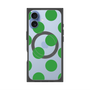 プレミアムスクエアケース with MagSafe［ シンプルドット - Green ］