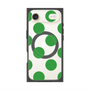 プレミアムスクエアケース with MagSafe［ シンプルドット - Green ］