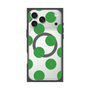 プレミアムスクエアケース with MagSafe［ シンプルドット - Green ］