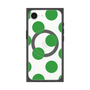 プレミアムスクエアケース with MagSafe［ シンプルドット - Green ］