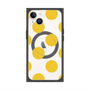 プレミアムスクエアケース with MagSafe［ シンプルドット - Yellow ］