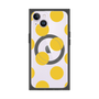 プレミアムスクエアケース with MagSafe［ シンプルドット - Yellow ］