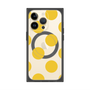 プレミアムスクエアケース with MagSafe［ シンプルドット - Yellow ］