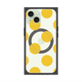 プレミアムスクエアケース with MagSafe［ シンプルドット - Yellow ］