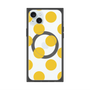 プレミアムスクエアケース with MagSafe［ シンプルドット - Yellow ］