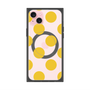プレミアムスクエアケース with MagSafe［ シンプルドット - Yellow ］
