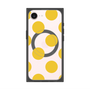 プレミアムスクエアケース with MagSafe［ シンプルドット - Yellow ］