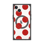 プレミアムスクエアケース with MagSafe［ シンプルドット - Red ］