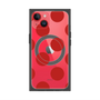 プレミアムスクエアケース with MagSafe［ シンプルドット - Red ］