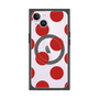 プレミアムスクエアケース with MagSafe［ シンプルドット - Red ］