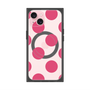 プレミアムスクエアケース with MagSafe［ シンプルドット - Pink ］