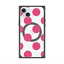 プレミアムスクエアケース with MagSafe［ シンプルドット - Pink ］