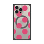 プレミアムスクエアケース with MagSafe［ シンプルドット - Pink ］