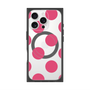 プレミアムスクエアケース with MagSafe［ シンプルドット - Pink ］